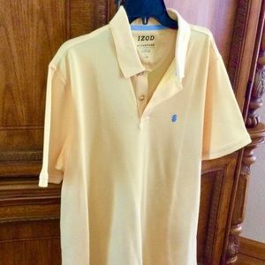 Izod men's large yellow polo
